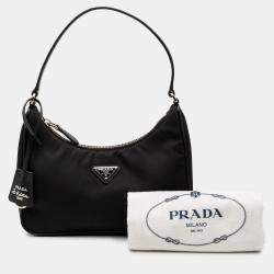 Pre Owned Prada Black Re Nylon Re Edition 2005 Shoulder Bag