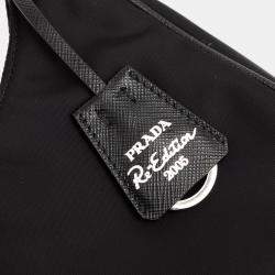 Pre Owned Prada Black Re Nylon Re Edition 2005 Shoulder Bag