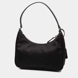 Pre Owned Prada Black Re Nylon Re Edition 2005 Shoulder Bag