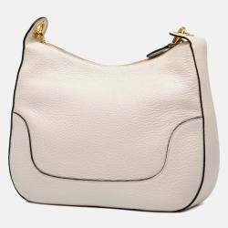 Pre Owned حقيبة برادا جلد فيتيلو فينيكس أبيض كروس بودي