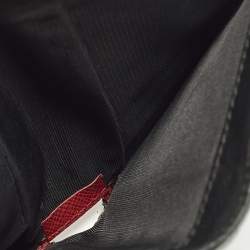 Pre Owned محفظة ثنائية الطي برادا جلد سافيانو سوداء