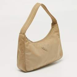 Pre Owned حقيبة باغيت برادا نايلون مُعاد التدوير وردية ميني ري-إديشن 2000