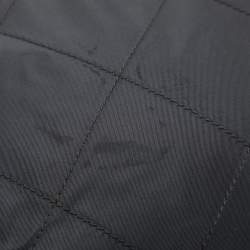 مملوكة مسبقًا Prada Dark Grey Quilted Nylon Shoulder Bag