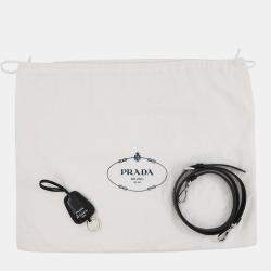 مملوكة مسبقًا Prada Moon Re-Nylon Black Leather Shoulder Bag