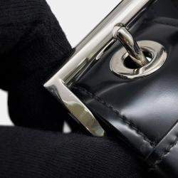 مملوكة مسبقًا Prada Moon Re-Nylon Black Leather Shoulder Bag