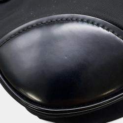 مملوكة مسبقًا Prada Moon Re-Nylon Black Leather Shoulder Bag