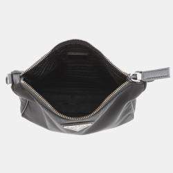 Pre Owned Prada Re-Nylon Shoulder Bag Black Nylon Leather