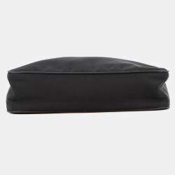 Pre Owned Prada Re-Nylon Shoulder Bag Black Nylon Leather