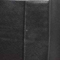 Pre Owned Prada Black Saffiano Lux Leather Bifold Wallet
