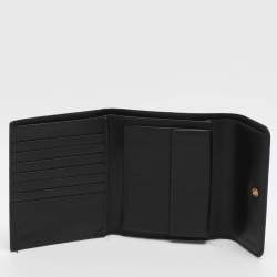 Pre Owned Prada Black Saffiano Lux Leather Bifold Wallet
