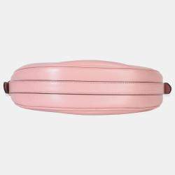 مملوكة مسبقًا Prada Pink Smooth Calfskin Arque Half Moon Hobo