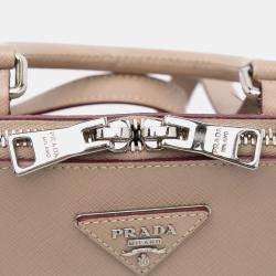 مملوكة مسبقًا Prada Brown Saffiano Lux Promenade Backpack