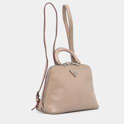 مملوكة مسبقًا Prada Brown Saffiano Lux Promenade Backpack