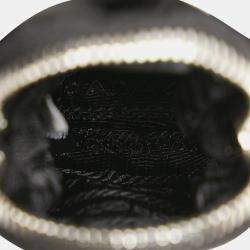 Pre Owned حقيبة كروس بودي برادا بجيب نايلون أسود وسباتزولاتو