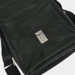 Pre Owned Prada Black Leather Shoulder Bag