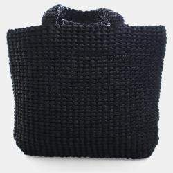 Pre Owned حقيبة يد برادا كروشيه رافيا صغيرة