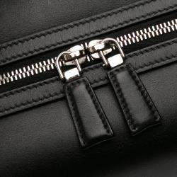 Pre Owned حقيبة ساتشل برادا سوبرنوفا جلد مصقول أسود متوسط