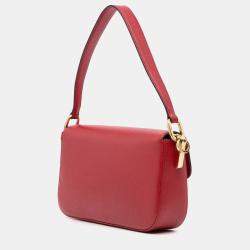 Pre Owned حقيبة ساتشل برادا إمبليم سافياتو لوكس حمراء