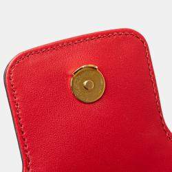 مملوكة مسبقًا حقيبة كروس بودي سلسلة سافيانو حمراء من برادا