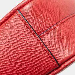 مملوكة مسبقًا حقيبة كروس بودي سلسلة سافيانو حمراء من برادا