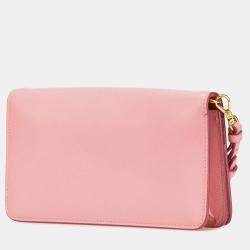 Pre Owned محفظة برادا سلاسل لوكس سافايانو وردية