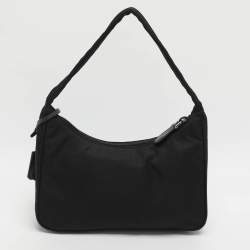 Pre Owned حقيبة كتف برادا إصدار مُعاد 2000 نايلون أسود