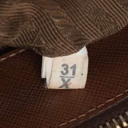 مملوكة مسبقًا حقيبة يد برادا "غاليريا" صغيرة سحاب مزدوج جلد سافيانو أسود