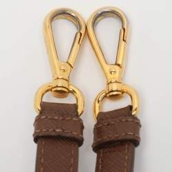 مملوكة مسبقًا حقيبة يد برادا "غاليريا" صغيرة سحاب مزدوج جلد سافيانو أسود