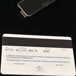 Pre Owned Prada Black Velvet Handbag