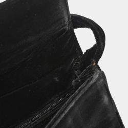 Pre Owned Prada Black Velvet Handbag