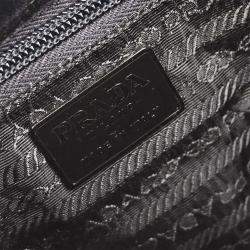 Pre Owned Prada Black Velvet Handbag