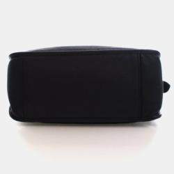 Pre Owned Prada Medium Vitello Daino Black Crossbody Bag