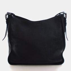 Pre Owned Prada Medium Vitello Daino Black Crossbody Bag