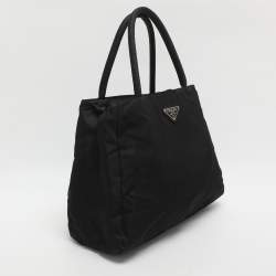 Pre Owned Prada Black Nylon Tote