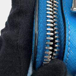 مملوكة مسبقًا Prada Saffiano Leather 2Way Handbag Blue Leather