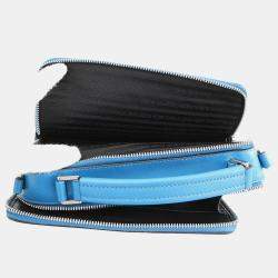 مملوكة مسبقًا Prada Saffiano Leather 2Way Handbag Blue Leather