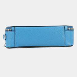 مملوكة مسبقًا Prada Saffiano Leather 2Way Handbag Blue Leather