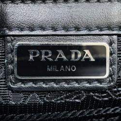 مملوكة مسبقًا Prada Saffiano Leather 2Way Handbag Blue Leather