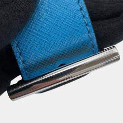 مملوكة مسبقًا Prada Saffiano Leather 2Way Handbag Blue Leather