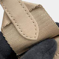 Pre Owned Prada Hobo Bag Shoulder Bag Beige Pile