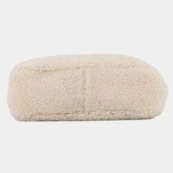 Pre Owned Prada Hobo Bag Shoulder Bag Beige Pile