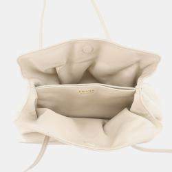 مملوكة مسبقًا Prada Dada Shoulder Bag Ivory Nappa Leather Size Small