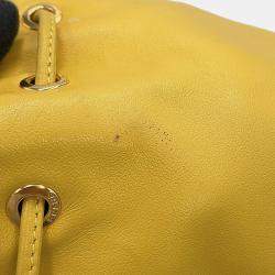 مملوكة مسبقًا حقيبة برادا دويت حقيبتين في واحدة جلد سافيانو أصفر عجل