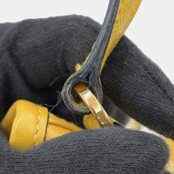 مملوكة مسبقًا حقيبة برادا دويت حقيبتين في واحدة جلد سافيانو أصفر عجل