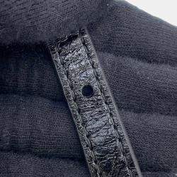 Pre Owned Prada Bonnie Shoulder Bag Black Leather Size Small