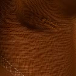 مملوكة مسبقًا Prada Brown Saffiano Leather Flap Card Holder