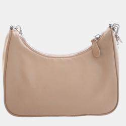 Pre Owned Prada Brown Re Nylon Re Edition 2005 Satchel