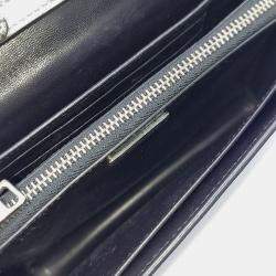 Pre Owned حقيبة كروس بودي صغيرة برادا جلد سافيانو رمادي