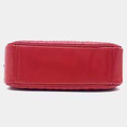 مملوكة مسبقًا حقيبة كروس بودي برادا حمراء جلد العجل الناعم داياغرام