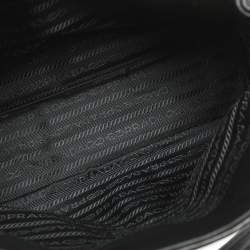 Pre Owned حقيبة برادا يد جلد غوفري أسود ناعمة